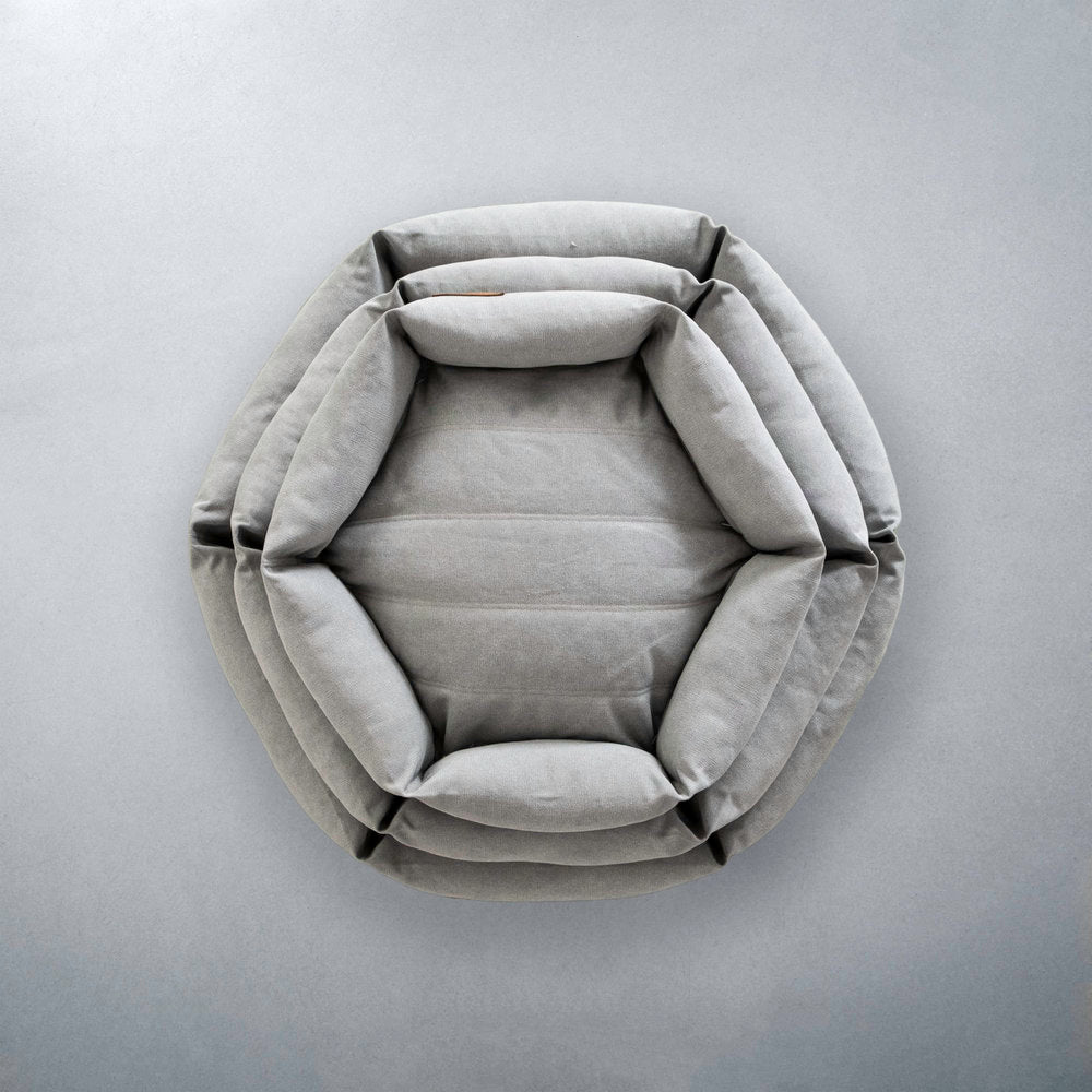 Hex Cushion in Stone